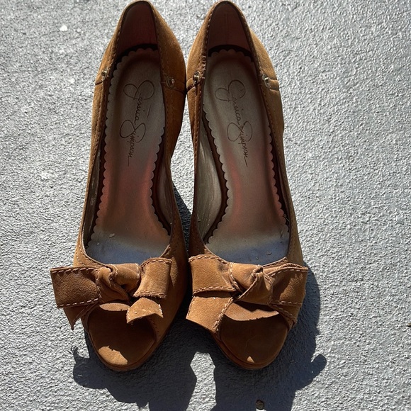 Jessica Simpson suede wedge heels - Picture 1 of 5